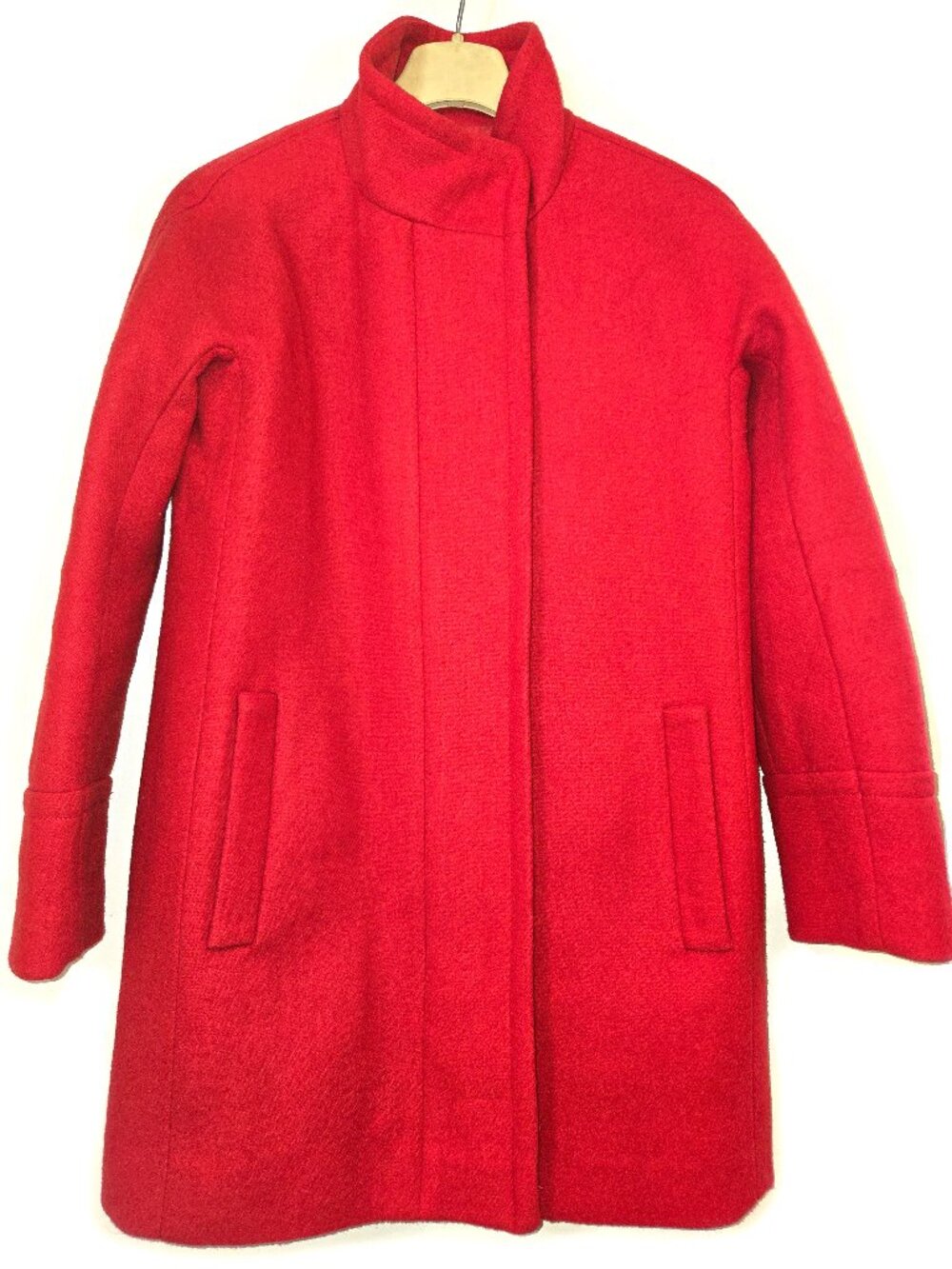 J. Crew Factory Cocoon Wool Blend Coat – 0P